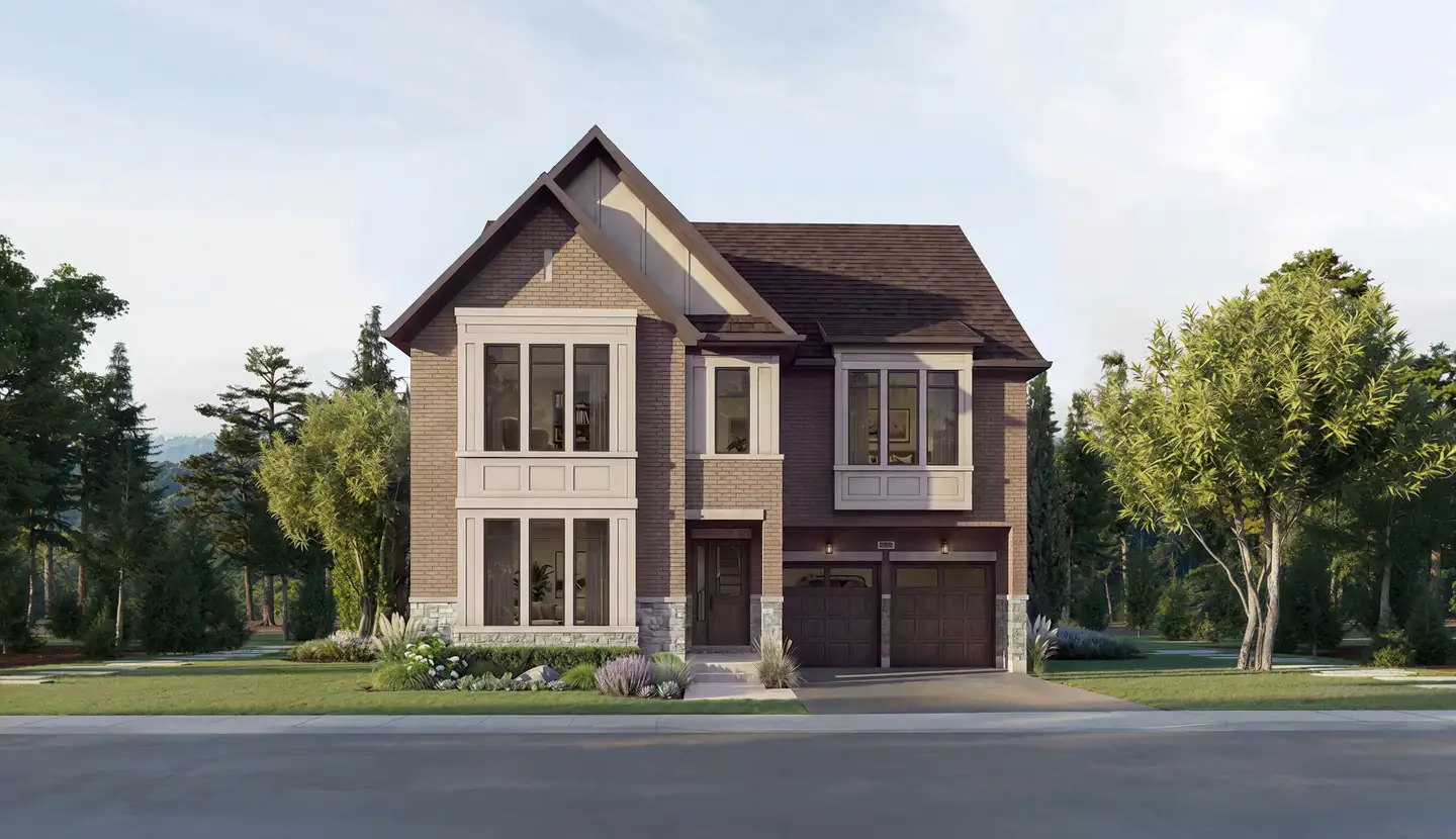 Five Oaks detached home exterior, Oakville